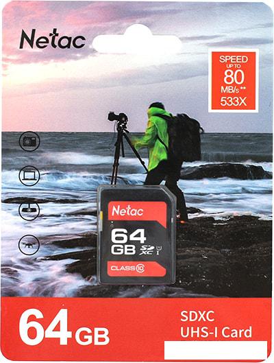 Карта памяти Netac P600 64GB NT02P600STN-064G-R