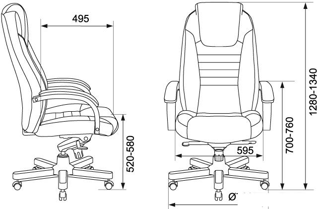 Офисное кресло Бюрократ T-9923WALNUT (черный)