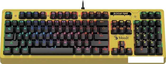 Клавиатура A4Tech Bloody B810RC (желтый)
