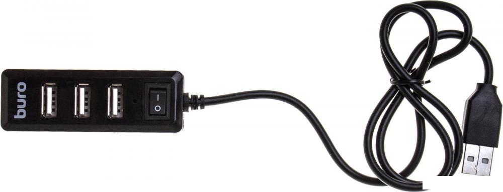 USB-хаб  Buro BU-HUB4-0.5L-U2.0