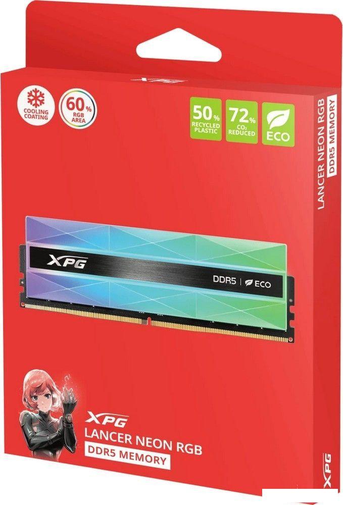Оперативная память ADATA XPG Lancer Neon RGB 2x16ГБ DDR5 6000 МГц AX5U6000C3016G-DCLANRSG