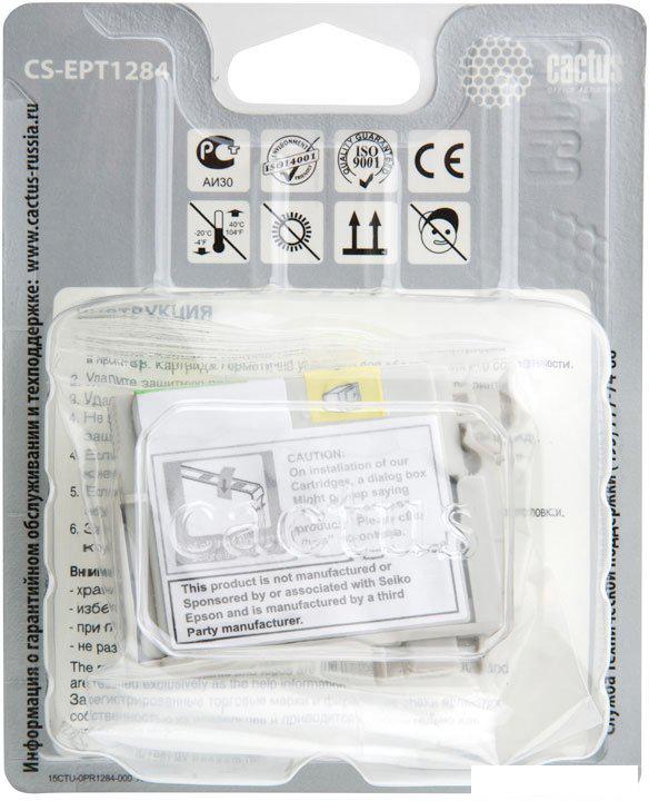 Картридж CACTUS CS-EPT1284 (аналог Epson C13T12844012)