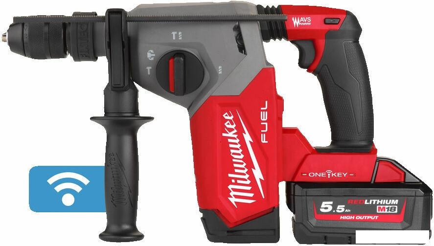 Перфоратор Milwaukee M18 FUEL M18ONEFHX-552X 4933478504 (с 2-мя АКБ, кейс)