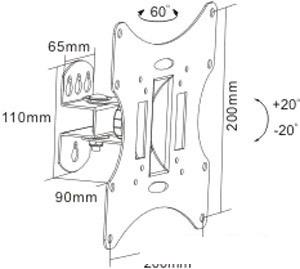 Кронштейн для телевизора Benatek LCD-CUBE-2-B