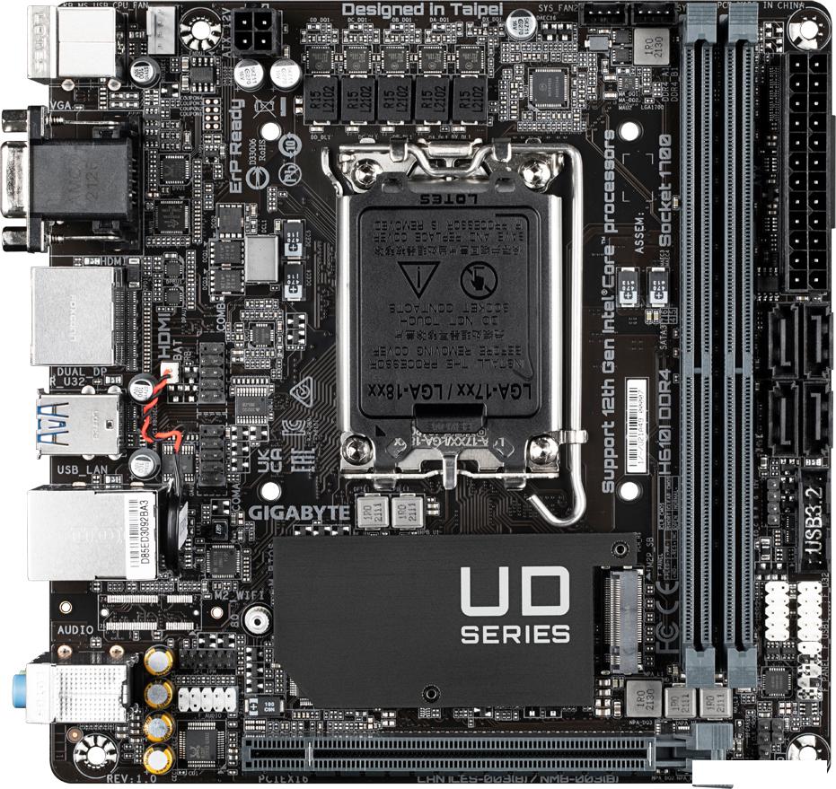 Материнская плата Gigabyte H610I DDR4 (rev. 1.0)