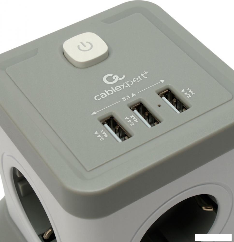 Сетевой фильтр Cablexpert TWR-4-U3-W-2