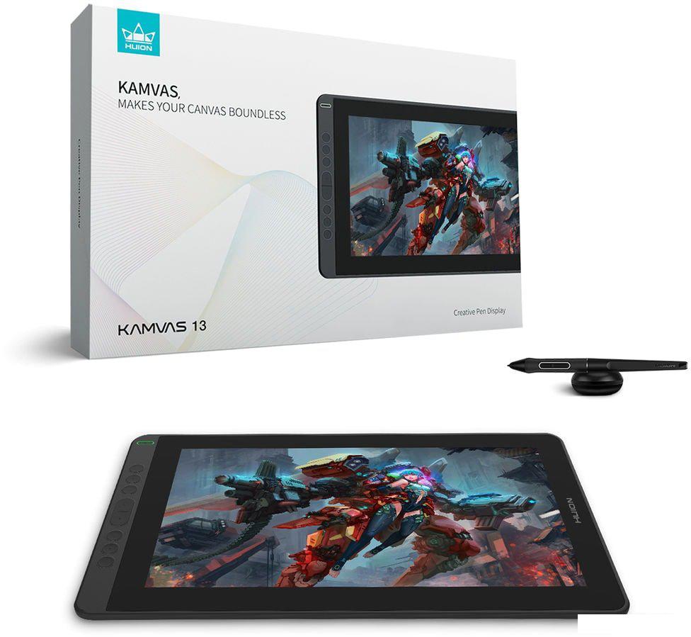 Графический монитор Huion Kamvas 13 (фиолетовый)