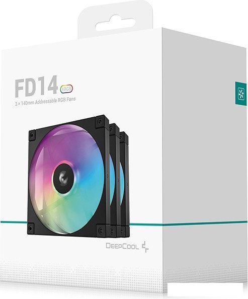 Комплект вентиляторов для корпуса DeepCool FD14 ARGB R-FD14-BKAPN3-G
