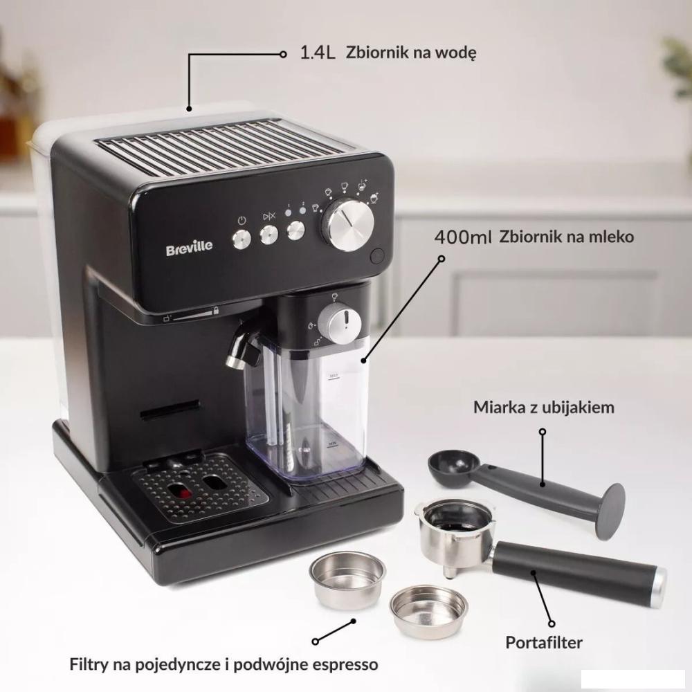 Рожковая кофеварка Breville Prima Latte Compact VCF183X