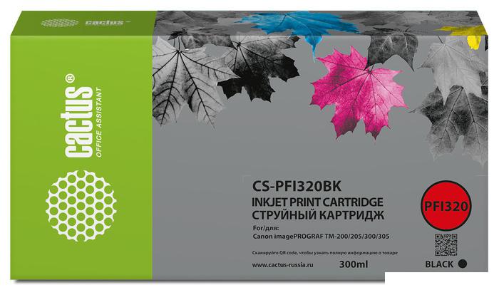 Картридж CACTUS CS-PFI320BK (аналог Canon PFI320BK)