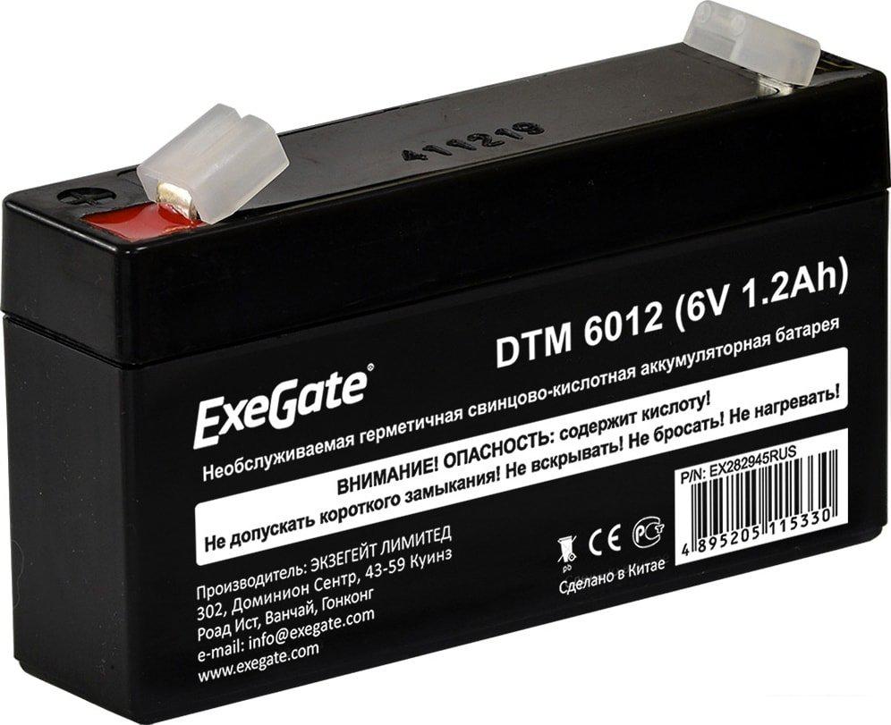 Аккумулятор для ИБП ExeGate DTM 6012 (6В, 1.2 А·ч)