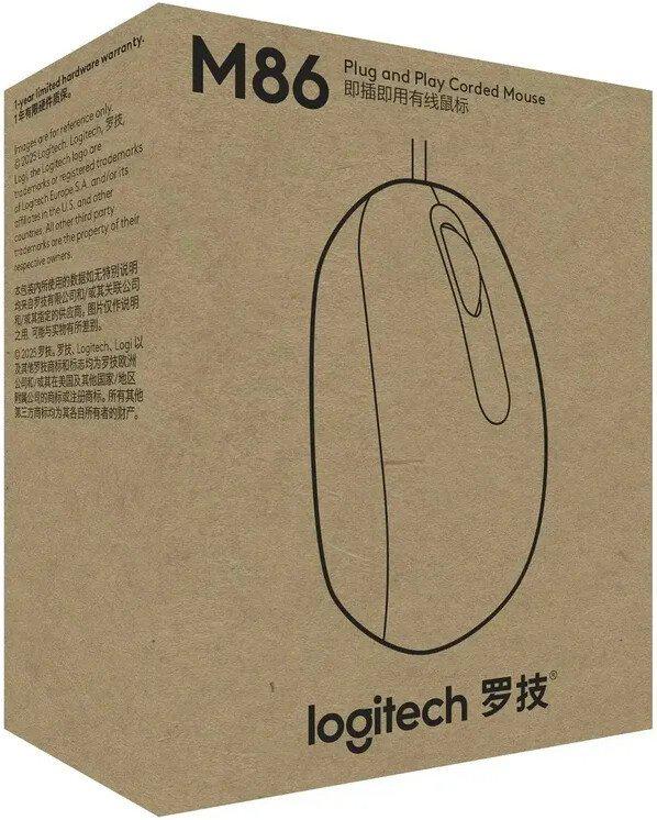 Мышь Logitech M86 (черный)