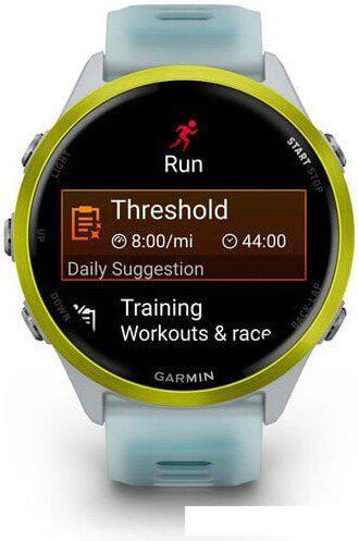 Умные часы Garmin Forerunner 570 47 мм (серебристый/желтый)