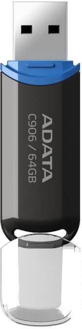 USB Flash ADATA C906 64GB (черный)