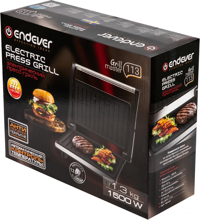 Электрогриль Endever Grillmaster 113