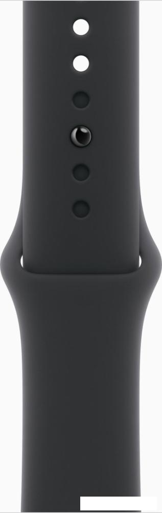 Умные часы Apple Watch Series 11 42 мм (алюминиевый корпус, черный/черный, спортивный силиконовый ремешок S/M)