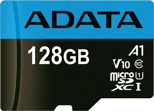 Карта памяти ADATA Premier AUSDX128GUICL10A1-RA1 microSDXC 128GB (с адаптером)