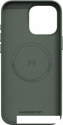 Чехол для телефона Magssory Eco Leather Case Khaki для iPhone 16 Pro Max CLT029k