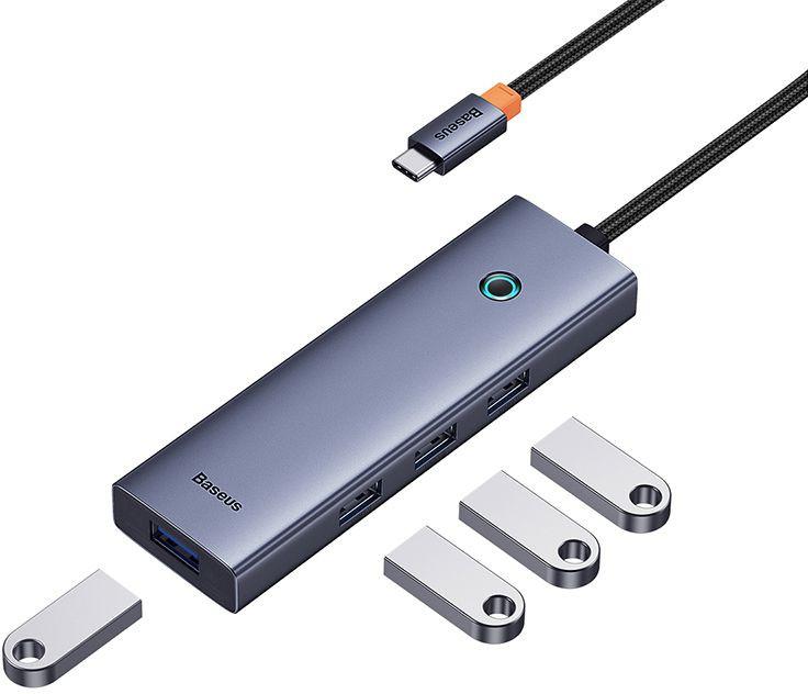 USB-хаб  Baseus Flite Series 4-Port USB-C Hub B0005280A813-03