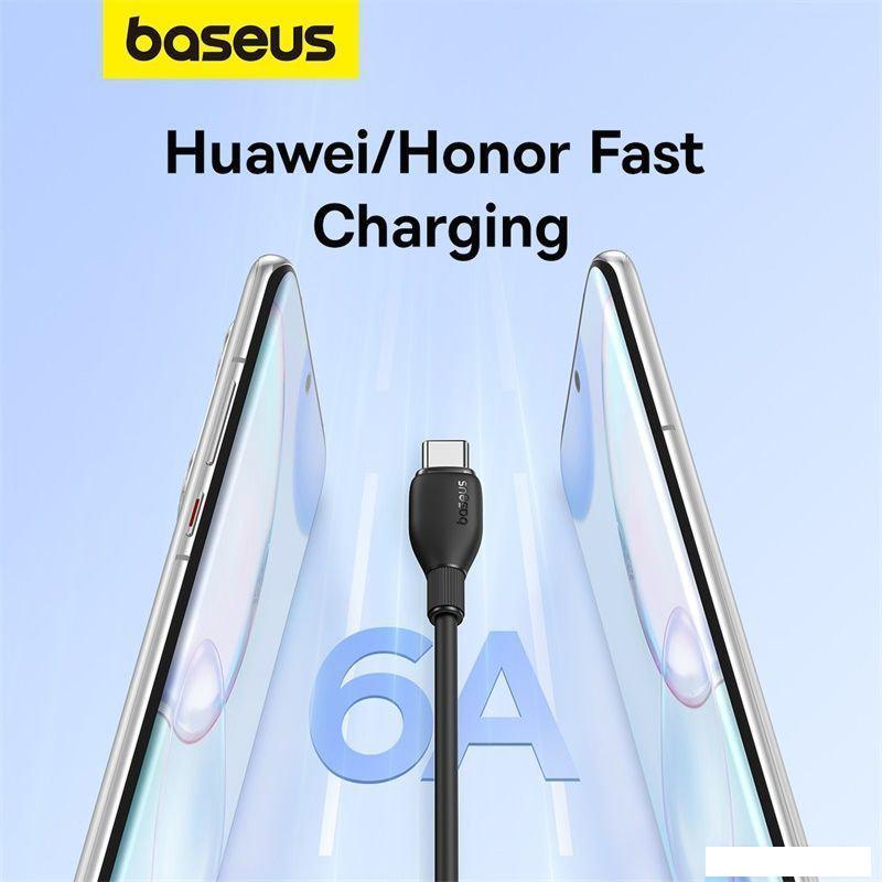 Кабель Baseus Pudding Series USB Type-A - USB Type-C (2 м, черный)