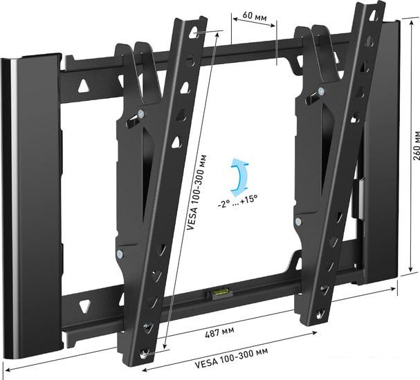 Кронштейн для телевизора Holder LCD-T3929 (черный)