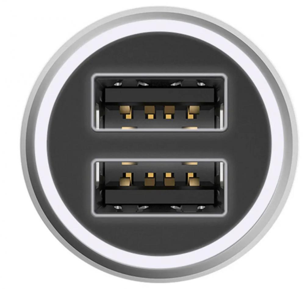 Автомобильное зарядное Xiaomi Mi Dual USB Car Charger QC 3.0 CC02CZM (китайская версия)