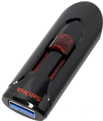 USB Flash SanDisk Cruzer Glide 256GB (черный) [SDCZ600-256G-G35]