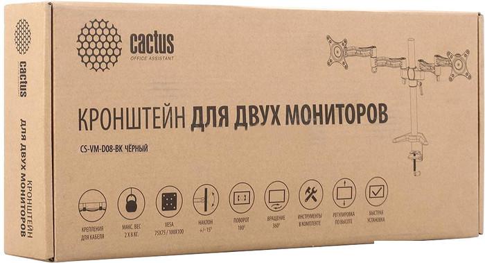 Кронштейн для монитора CACTUS CS-VM-D08-BK