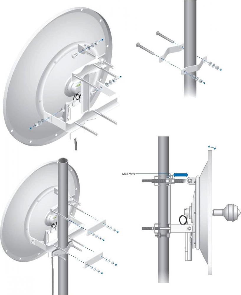 Антенна для беспроводной связи Ubiquiti RocketDish 5G-30 LW