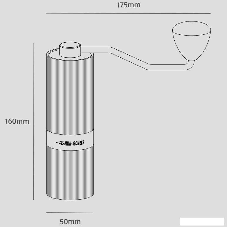 Ручная кофемолка MHW-3BOMBER Racing M1-Manual Coffee Grinder G5897B