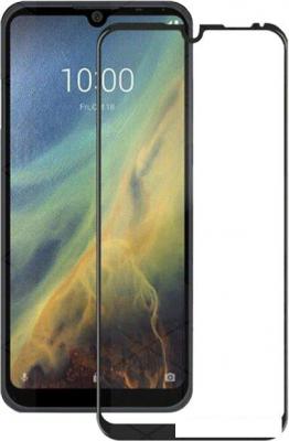 Защитное стекло KST Full glue для ZTE Blade A5 (2020) (черное)
