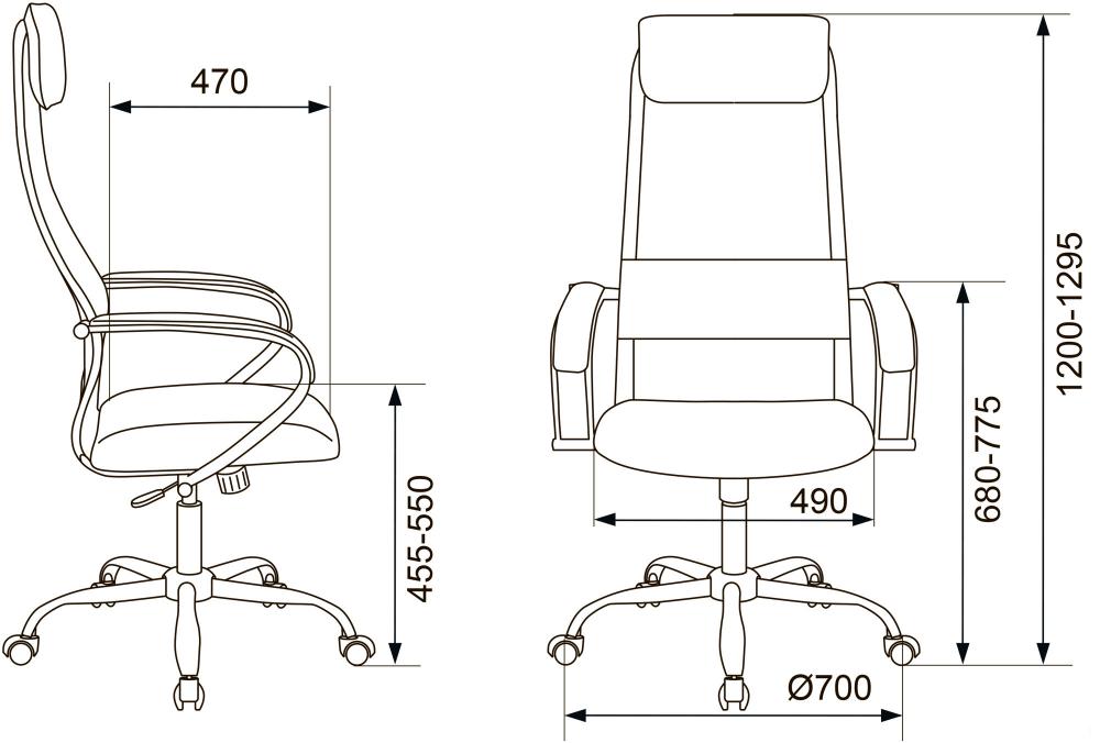 Офисное кресло Бюрократ CH-607SL TW-01 (черный)
