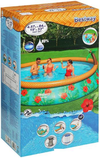Надувной бассейн Bestway Fast Set 57416 (457х84)