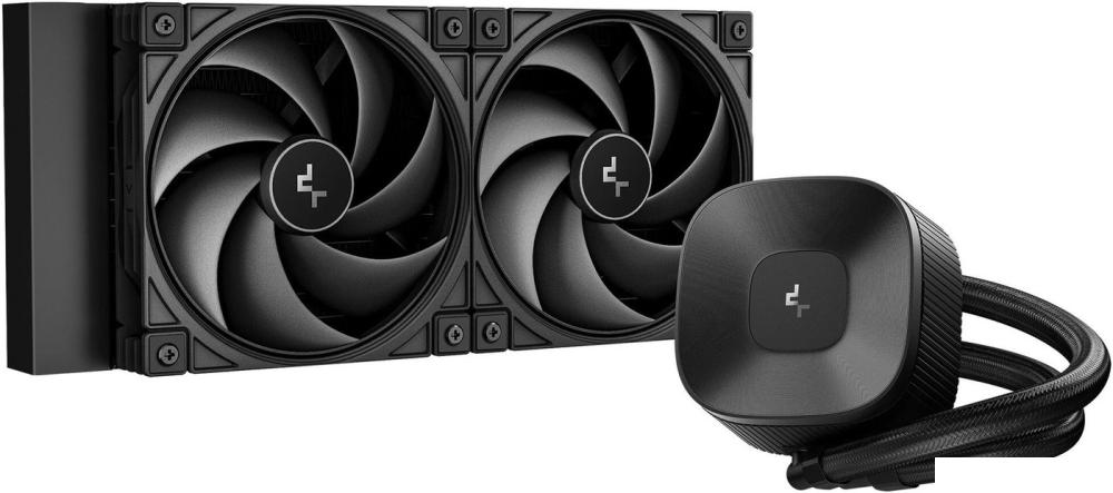 Система жидкостного охлаждения для процессора DeepCool LE240 V2 Zero Dark R-LE240ZERO-BKLNMD-G-1