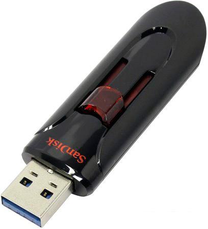 USB Flash SanDisk Cruzer Glide 256GB (черный) [SDCZ600-256G-G35]