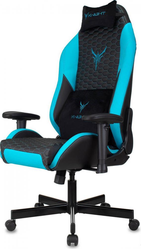 Игровое (геймерское) кресло Knight Neon (черный/голубой)