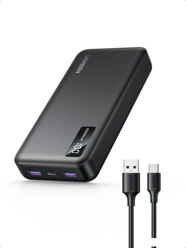 Внешний аккумулятор Ugreen PB312 20000mAh (черный)
