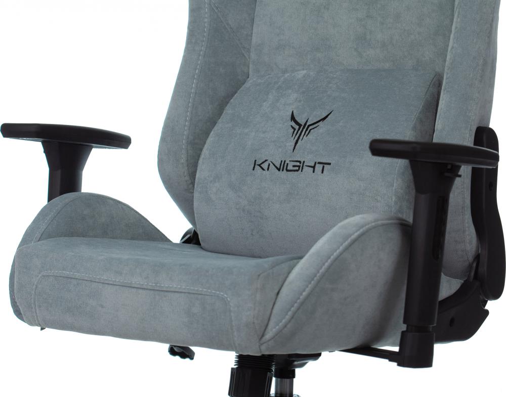 Игровое (геймерское) кресло Knight N1 Fabric Light-28 (серо-голубой)