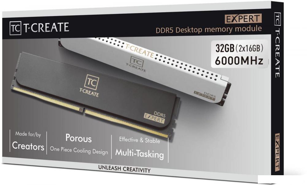 Оперативная память Team T-Create Expert 2x16ГБ DDR5 6000 МГц CTCED532G6000HC38GDC01