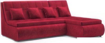 Угловой диван Мебель-АРС Дубай (бархат красный Star Velvet 3 Dark Red)