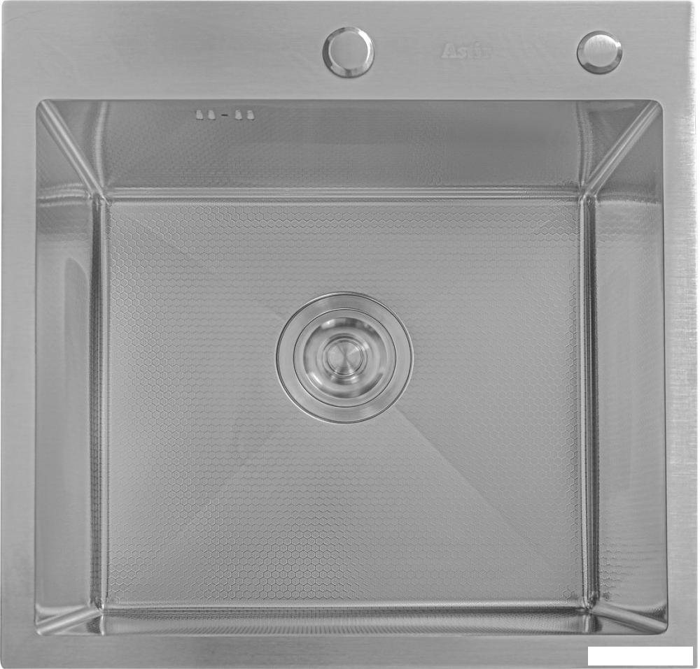 Кухонная мойка Astir Decor Satin 55х50 (с сифоном, дозатором и коландером)