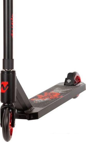 Трюковый самокат Novatrack Psycho 40/110 110A.PSYCHOP1.BK22 (черный/красный)