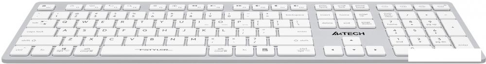 Клавиатура A4Tech Fstyler FBX50C (серебристый/белый)