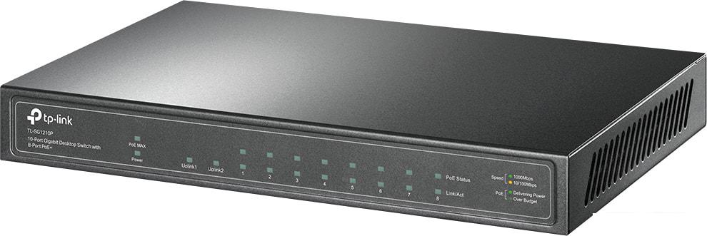 Неуправляемый коммутатор TP-Link TL-SG1210P