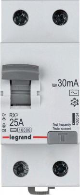Устройство защитного отключения Legrand RХ3 2P 25A 30mA 10kA 2M тип АС 402024
