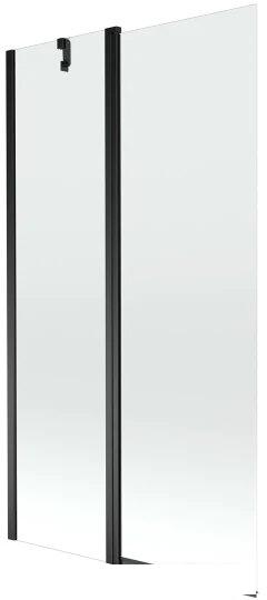 Стеклянная шторка для ванны Mexen Flip Black 100