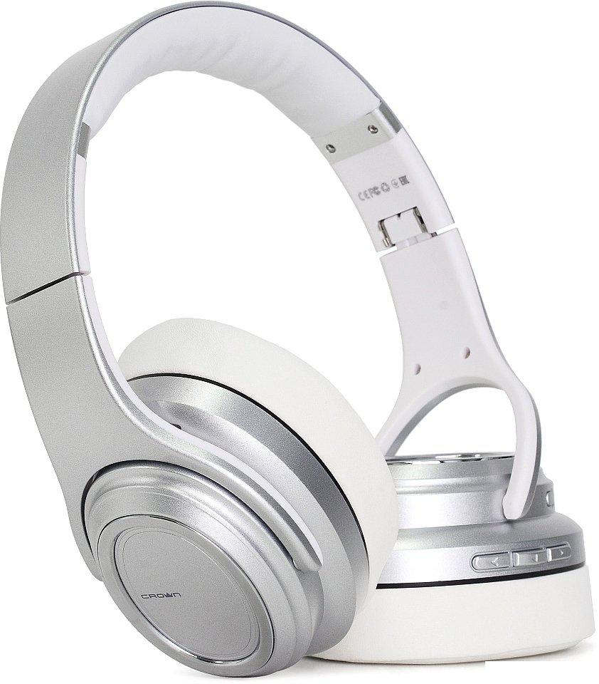 Наушники CrownMicro CMBH-5050 (серебристый)