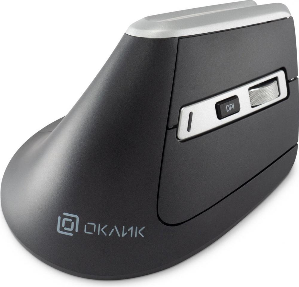 Вертикальная мышь Oklick 991MW (черный)