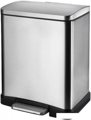 Мусорное ведро WeltWasser Lassy MT 12L (матовая сталь)