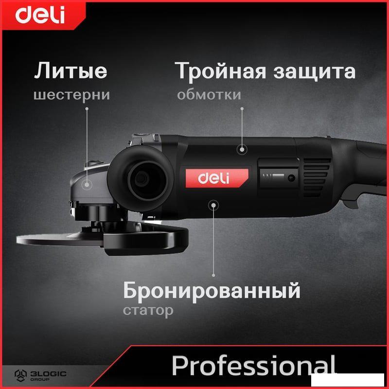 Угловая шлифмашина Deli DE-JM180-1E